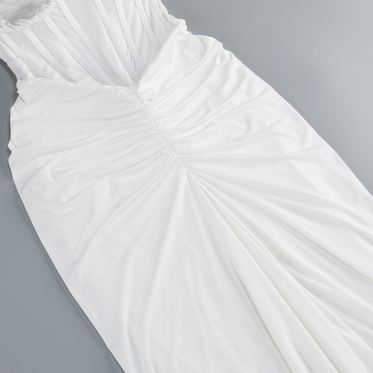 Herringbone halter neck evening gown sexy backless ruched bodycon dress for women